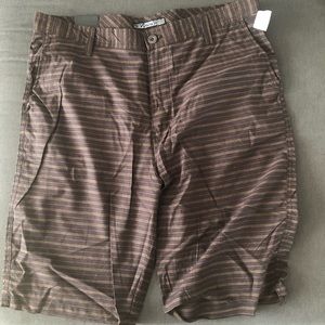 NWT Mens Striped Cotton Shorts